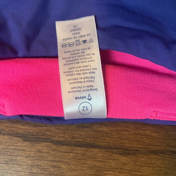 Girls Lululemon Ivivva Girls Athletic leggings - Picture 2 of 2